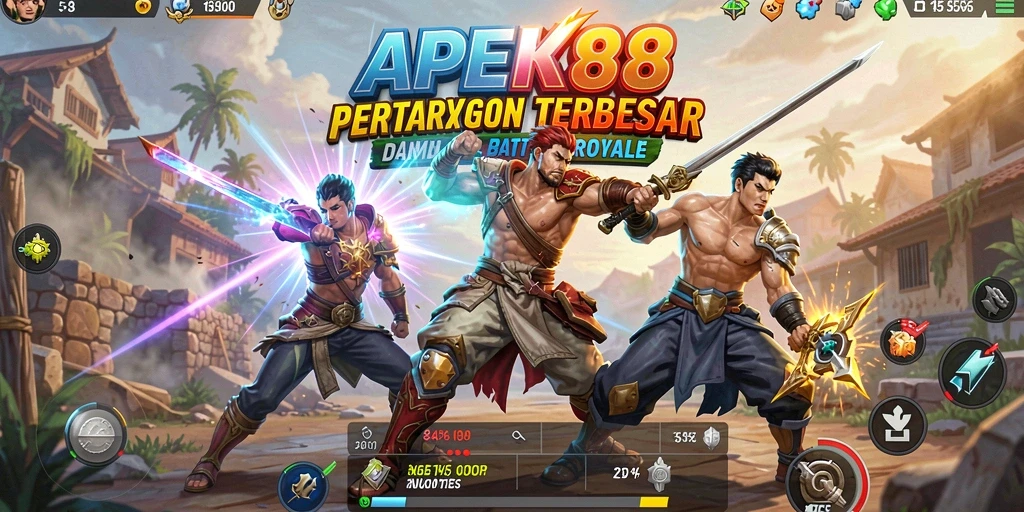 Gameplay Battle Royale yang seru di APEK88, aksi tanpa henti!