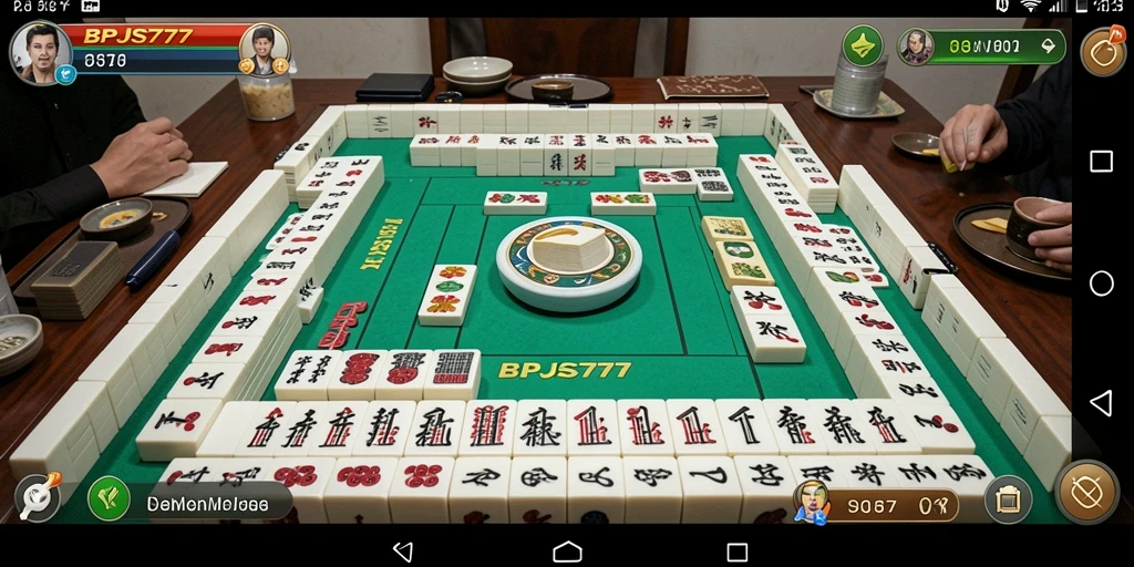 Tampilan gameplay seru dari BPJS777 yang menampilkan keseruan bermain Mahjong.