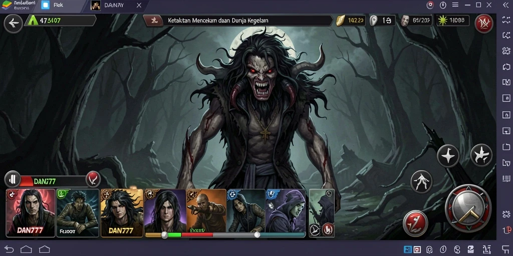 Tangkapan layar menampilkan gameplay menegangkan di dunia Horror.