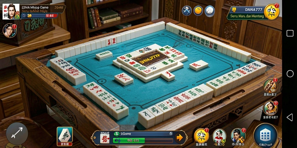 Tampilan gameplay DANA777 yang mendebarkan dalam permainan Mahjong.