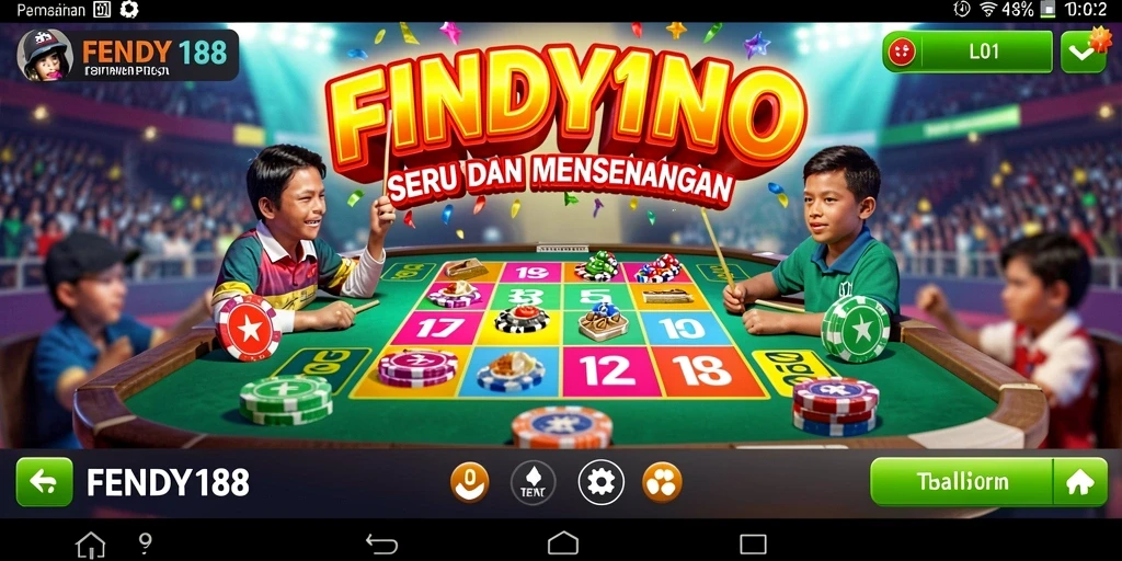 Screenshot gameplay FENDY188 yang menunjukkan keseruan Bingo.