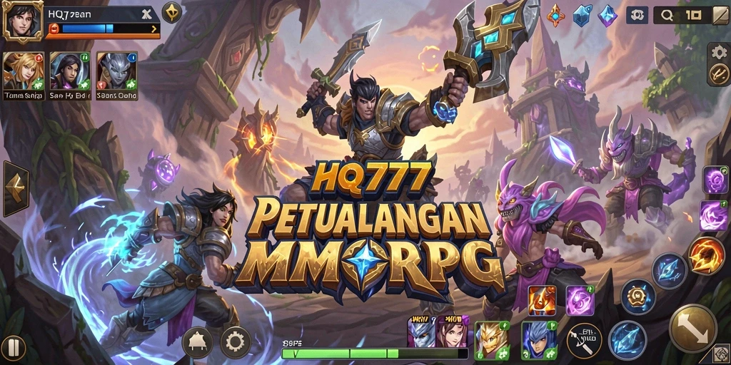 Tampilan gameplay HQ777 yang mengesankan dalam dunia MMORPG.