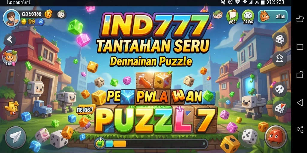 Tampilan gameplay puzzle yang menyenangkan dan menantang.