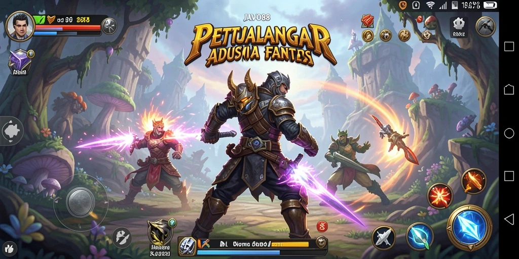 Tangkapan layar gameplay <strong>JAVO88</strong> menampilkan aksi seru dalam pertarungan ARPG.