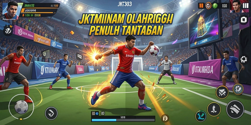 Tampilan gameplay JKT303 dengan aksi olahraga yang mendebarkan.