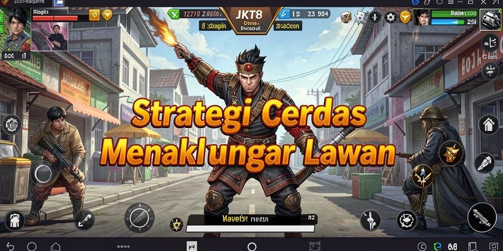 Tampilan gameplay JKT8 yang intens dan strategis