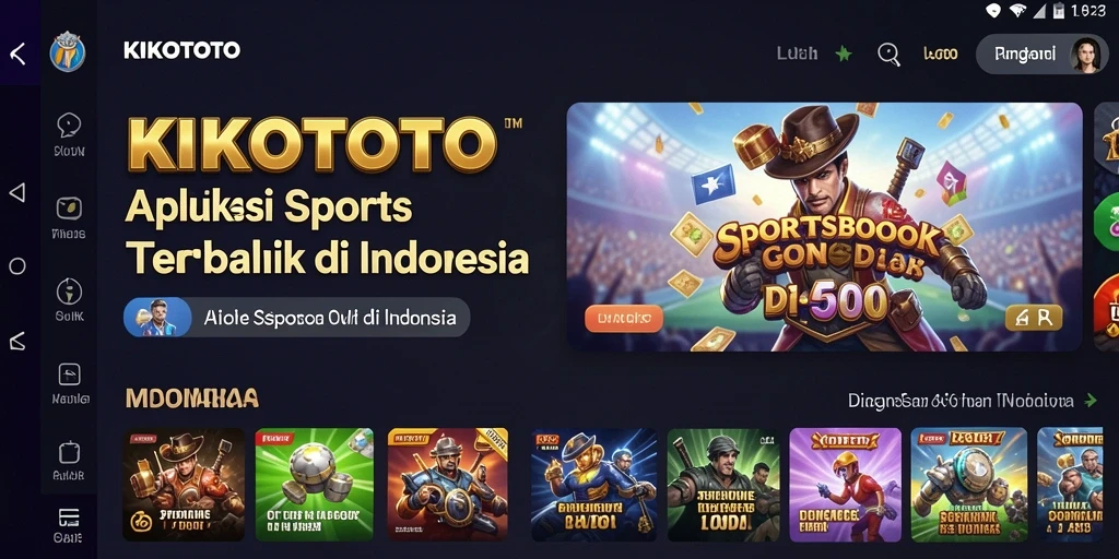 Tampilan menarik dan mudah digunakan saat menikmati sportsbook di KIKOTOTO.
