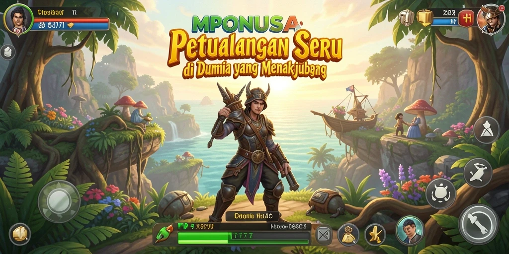 Tampilan gameplay MPONUSA yang menakjubkan dan seru.