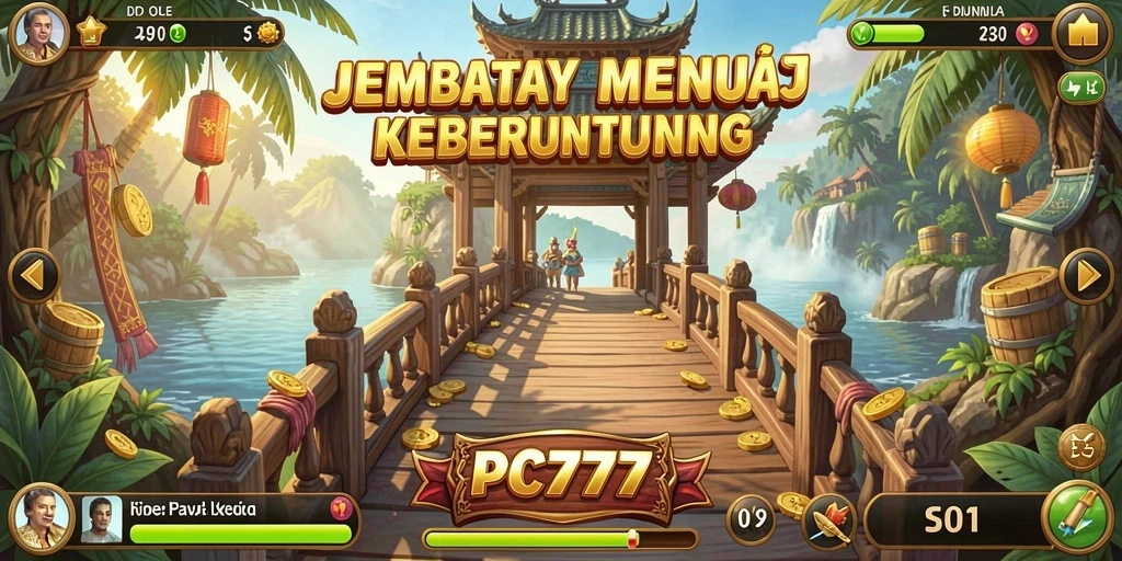 Tampilan utama gameplay Slot PC777 yang menegangkan dan menarik.