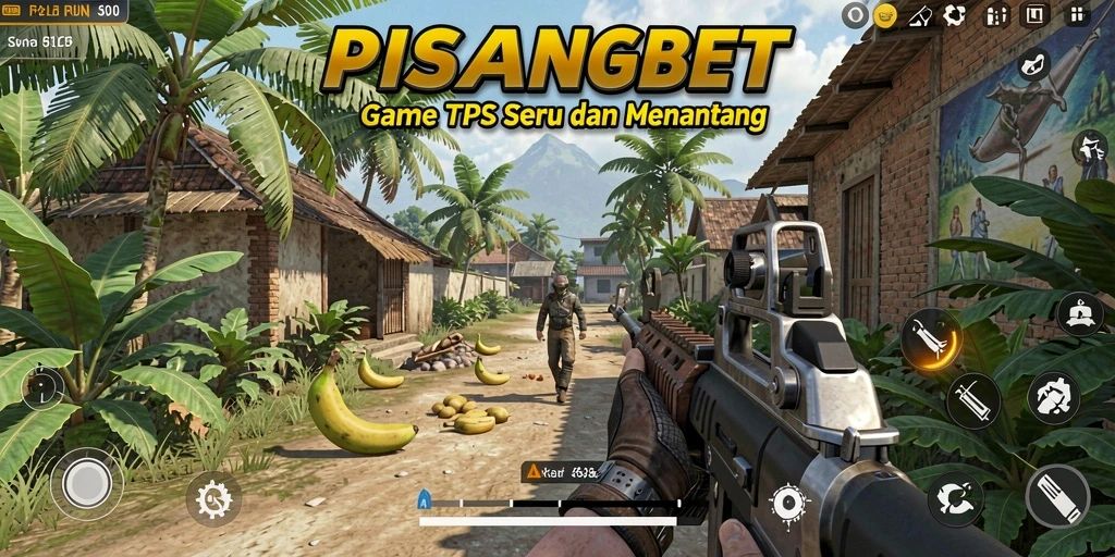 Screenshot PISANGBET menampilkan aksi gameplay TPS yang mendebarkan.