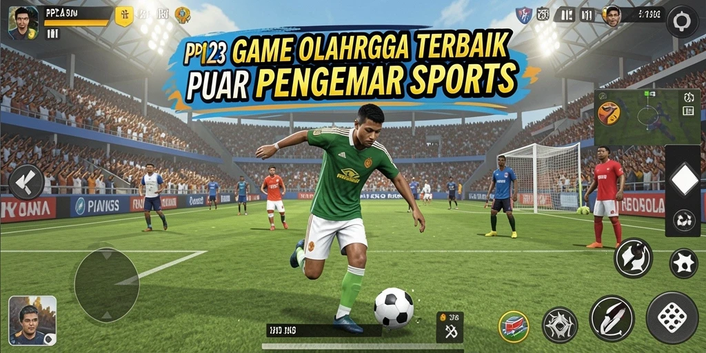 Screenshot PP123 menampilkan aksi seru dalam permainan olahraga.