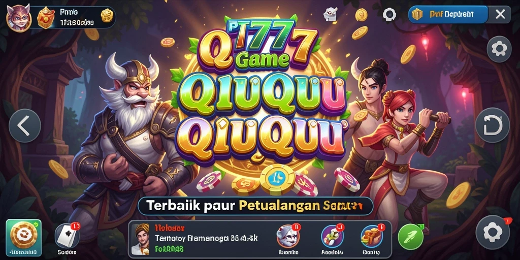 Tampilan gameplay seru dan kompetitif QiuQiu di PT777.