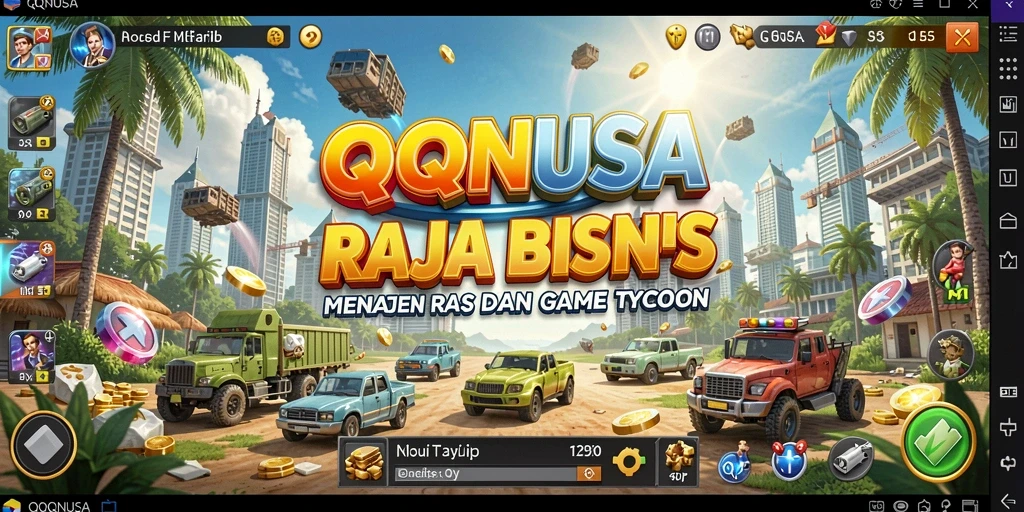 Tangkapan layar QQNUSA yang menunjukkan pengalaman gameplay Tycoon yang mendebarkan.