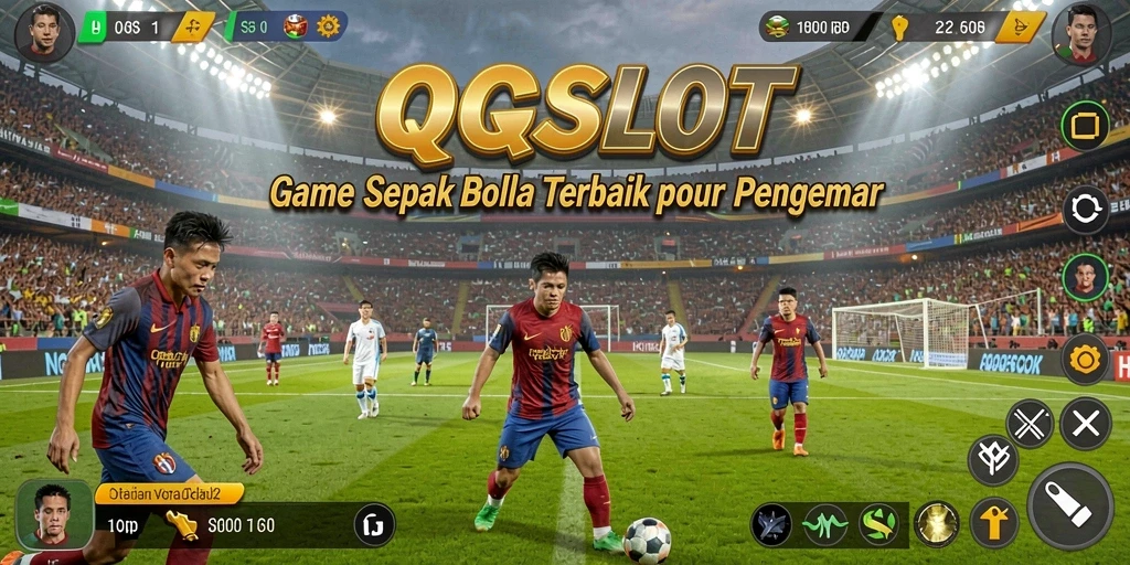 Tangkapan layar utama QQSLOT menampilkan aksi seru pertandingan sepak bola.