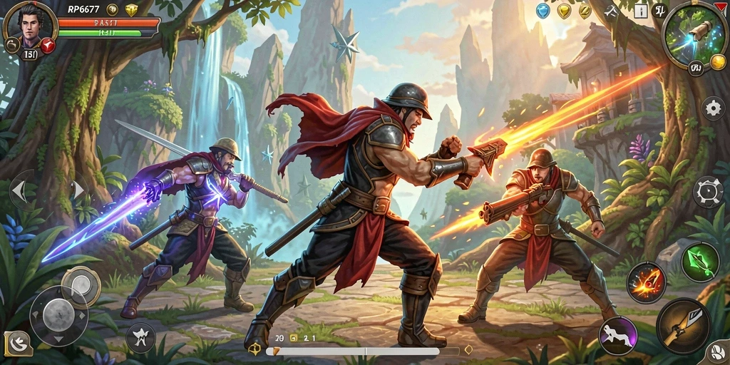 Tampilan gameplay ARPG yang menarik dan seru.