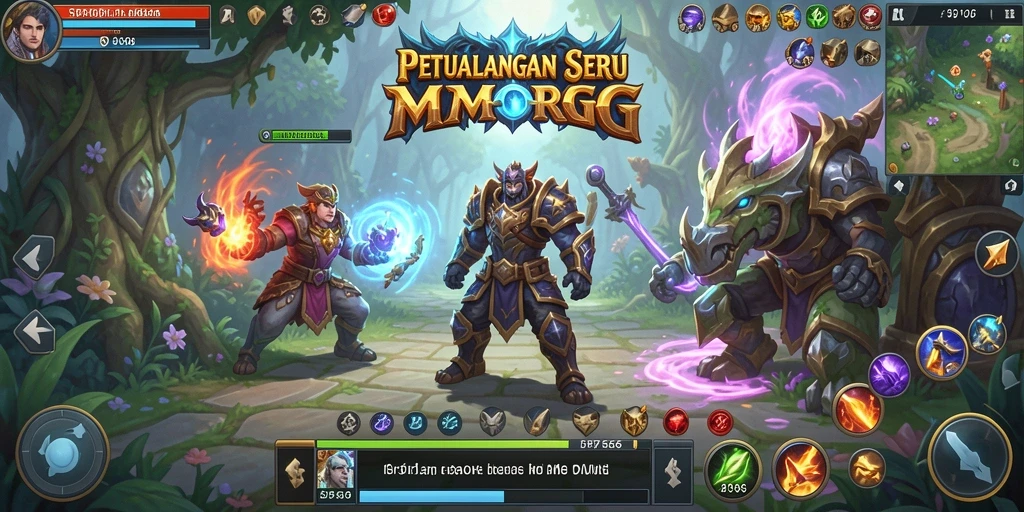 Screenshot gameplay SP666 menampilkan aksi epik dalam pertempuran MMORPG.